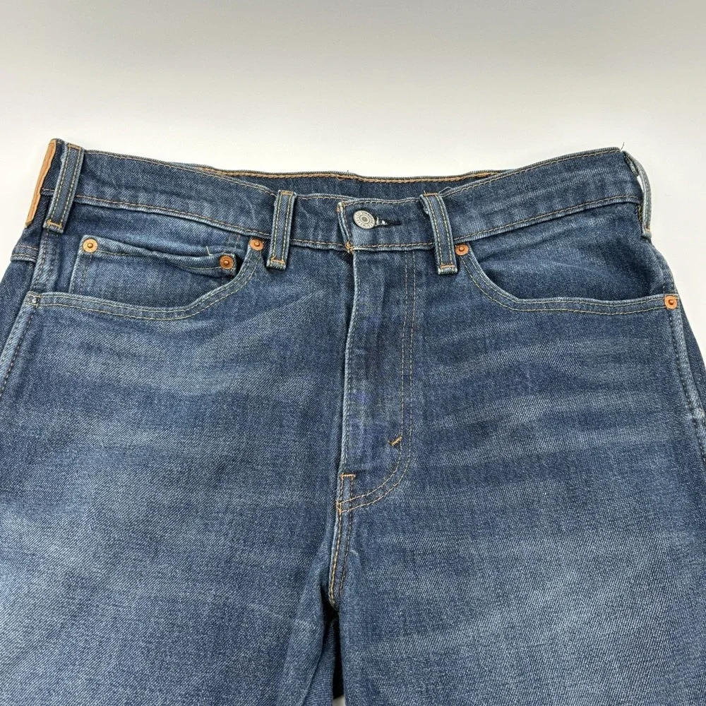 Levi's Strong Jeans Mens 34x34 Blue Western Fit Straight Leg Stretch 37681-0030